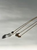 Ganesh Himal crystal. 10k necklace