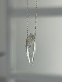 Ganesh Himal crystal. 10k necklace