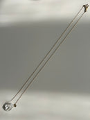 Lemurian seed crystal. 10k necklace