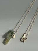 Himalayan crystal. 10k necklace
